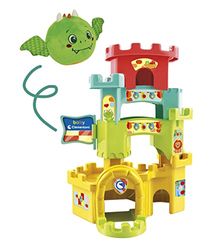 Clementoni Soft Little Dragon The Ball Drop Castle-Juguetes Bebé 10 Meses (Italiano, Inglés, Francés, Alemán, Español, Holandés Y Polaco), Made In Italy, Multicolor, (80514),Exclusivo en Amazon