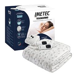 Imetec Adapto Calientacamas matrimonial 150x160 cm, 100% algodón, tecnología patentada, rápido calentamiento, sistema de protección Electro Block, mandos con 6 niveles de temperaturas