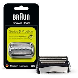 Braun Series 3 Replacement Head 32S, Silver, 1 Count by Braun