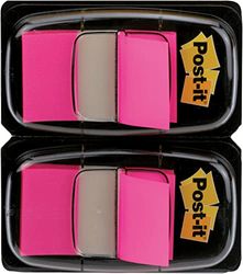 Post-it Index Vlaggen - Dubbel Pack 25mm - Roze (50 Vlaggen x 2)