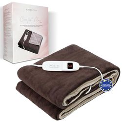 Coperta Termica Doppia Comfortmax | 180 x 130 cm + 9 + Controllo digitale removibile | Riscaldamento rapido + Spegnimento automatico + Protezione contro il surriscaldamento | Lavabile in lavatrice