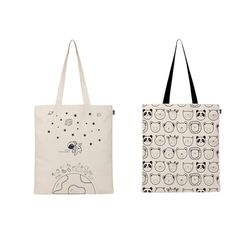 Ecoright Aesthetic Canvas Tote Bag for Women, Reusable Cotton Tote Bag for School, Grocery, Shopping, Beach & Gifts for Women