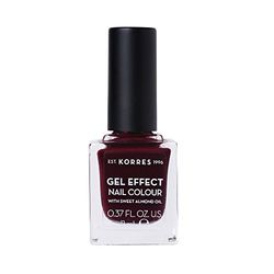 Korres Gel-effect Vernis à ongles d'amande douce – 57 Rouge bordeaux 11 ml