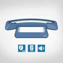 Alcatel ePure Iconic Blue, draadloze telefoon, DECT, eenvoudige bediening, blokkering van ongewenste oproepen, handsfree