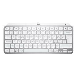 Logitech MX Keys Mini Tastiera Illuminata Wireless, Minimal, Compatta, Bluetooth, Retroilluminata, USB-C, Compatibile con Apple macOS, iOS, Windows, Linux, Android, in Metallo - Grigio chiaro