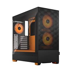 Fractal Design Pop Air RGB Zwart Oranje Core Computer Case TG Duidelijke Tint Aangemaakt Glas