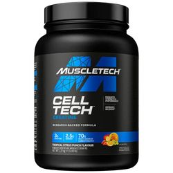 MuscleTech CellTech Creatine Monohydrate Powder, Post Workout Recovery Drink, Muscle Building & Recovery, Powdered Shake With 3g Creatine, 54 Servings, 2.27kg, Tropical Citrus