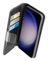 cellularline - Book Agenda - Galaxy S24+ - Eleganza e funzionalità in un’unica soluzione - con tecnologia antibatterica Microban integrata - Nero