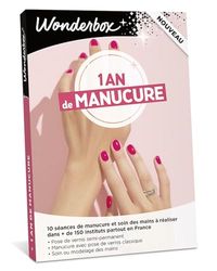 1 An De Manucure - Coffret Cadeau - Wonderbox - Idée Cadeau Relaxation