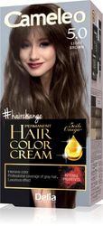 Cameleo - Omega Plus - Tinta per Capelli - Marrone Chiaro - Colore Profondo, Duraturo - Colorazione Permanente - Protezione per i Capelli - Kit Completo per la Colorazione – 50ml