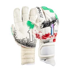 Rinat Asimetrik Prime Pro Keepershandschoenen, uniseks, volwassenen, wit/groen/rood, 11