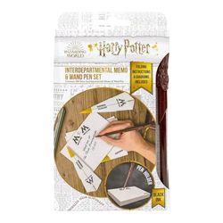 Magische Harry Potter schrijfset, Din A5 notitieboekje en biros in de vorm van een toverstaf, cadeau voor kinderen en volwassenen