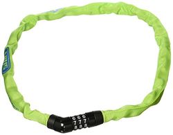 ABUS Steel-O-Chain 4804C cadeado de corrente - cadeado de combinação de aço especial - nível de segurança 3 - 75 cm - amarelo/verde