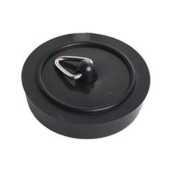 Merriway BH02224 - Plug de casa de banho 45 mm, preto (pacote de 2)