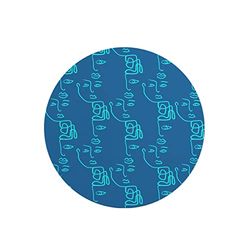 Questo Casa, Round Digital Printed Mouse Pad, Non-Slip Base, for Office and Home, Diameter:22cm