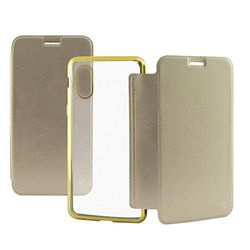 KSIX smart your tech Flip Case for iPhone X, iPhone XS, Semi-Rigid, Yellow