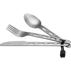 McKINLEY Couverts de Trekking 3 pièces Sangles Tubas Adulte Unisexe, Silver, Taille Unique