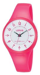 Lorus - R2321JX9 - Montre Mixte - Quartz Analogique - Eclairage - Bracelet Silicone Rose