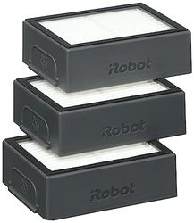 iRobot Filtri High Efficiency, Kit da 3 Filtri, Parti originali iRobot, compatibili con Roomba Serie e & i, Nero