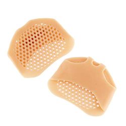 InnovaGoods - Cuscinetti Metatarsali in Gel di Silicone, 2 Pezzi, Allevia Dolore Metatarsale, Previene Calli, Riutilizzabili e Traspiranti, Beige, Taglia Unica, Silicone