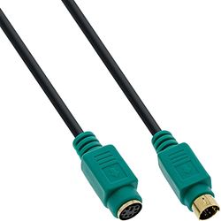 InLine 13342H - Cabo PS/2 (2 m, conector masculino/fêmea conector, verde)