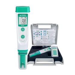 Apera Instruments Salt20 - Medidor de salinidad con indicador de temperatura (1% de precisión, ± 0,5 °C, resistente al agua, ATC, estuche de transporte)