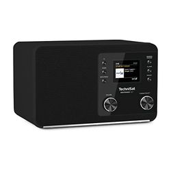 TechniSat DIGITRADIO 307 BT – Radio Dab+ avec BestTune (FM, Bluetooth, entrée AUX, Prise Casque, réveil, favoris, minuterie, Affichage Heure/Date, 5W Mono) Noir