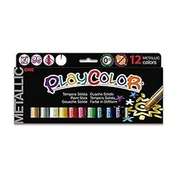 Farby w sztyfcie playcolor metallic 12 kolorów
