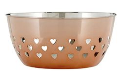 Premier Housewares Bowl met harten ontwerp, Rose Gold