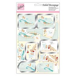 Anita's A4 Dogs At The Seaside, Foiled Decoupage Sheet, Accessories Supplies For Craft, Paper Craft, Scrapbooking, Card Making, Origami, Ideal for Adult Craft, Adds Textured Pattern To Craft Projects