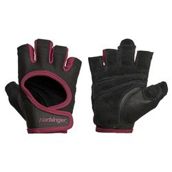 Harbinger Power Gewichtheffen, lederen palm bescherming, workout fitness handschoenen, Merlot, M, medium