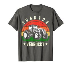 Traktor Verrückt Trecker Kinder Jungs Jungen Maglietta