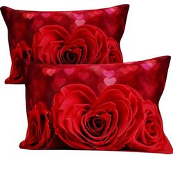 PETTI Artigiani Italiani - Coppia di Federe Cuscino 50x80 cm in Microfibra, Cuscini Arredo Camera da Letto, Divano, Salotto, Set 2 Fodere Copricuscino, Federa Passion, 100% Made in Italy