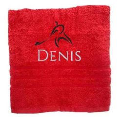 Asciugamano personalizzato con nome Nome sportivo splendidamente ricamato Asciugamano da bagno Asciugamano in cotone 100% personalizzato con nome (140 x 70 cm, Hockey)