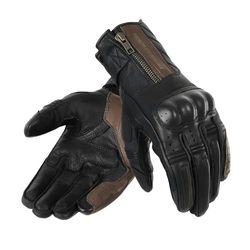 REBELHORN Hunter RH-GLV-Hunter_35_DM Lady Leather Motorcycle Gloves for Women Hard Cover Wrist Perforation of Finger Areas Anatomical Design Touchscreen Friendly Pads