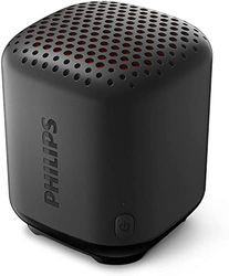 Philips Altavoz Inalámbrico Bluetooth S1505B/00 (Durabilidad, Resistencia al Agua IPX7, 8 Horas Reproducción, Radiador Pasivo, 20 m de Alcance, Incluye Correa de Transporte) Negro