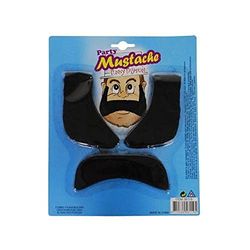 Funny Fashion - Set Moustache 3 stuks mutsen, maskers en accessoires voor feestjes (e58119)