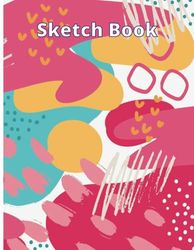 Sketchbook for Drawing, Painting, Doodle, 8.5 x 11 Inch, 100 Pages Notebook, Blank Sheets