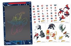 Lexibook, Spider-Man, Ardoise Magique, Jouet Artistique et créatif pour Filles et garçons, Dessins Multicolores, Écran 28 cm, Inclut 1 Stylet et 6 pochoirs, Bleu, CRT10SP, Taille unique
