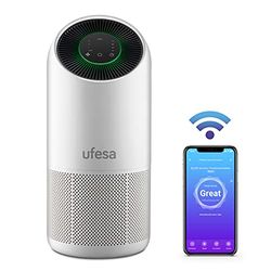 Ufesa PF6500, Luchtreiniger, WiFi en App-bediening, Ideaal voor kamers tot 115 m2, 4-laags HEPA 13 filter, Onstmet tot 99,9% van de virussen en bacteriën, CADR 275 m3/h, Fluisterstil (30 dB)