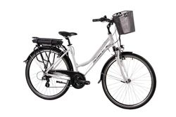 F.lli Schiano E- Ride Bicicleta eléctrica, Women's, Blanca, 28''