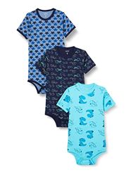 Care Baby Body Kurzarm, 3er Pack Dark Navy (778), 80