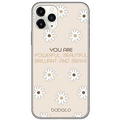 ERT GROUP etui na telefon Apple Iphone 11 PRO MAX, case oryginalny i oficjalnie licencjonowany przez Babaco, wzór Positive vibes 003, optymalnie dopasowane, plecki z TPU częściowo przeźroczyste