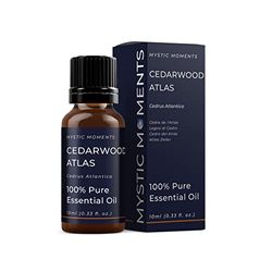 Mystic Moments | Cedarwood Atlas Essential Oil 10ml - Pure & Natural Oil for Diffusers, Aromatherapy & Massage Blends Vegan GMO Free