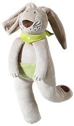 HABA Fopspeenhaas, rustige nachten dankzij fopspeenhouder, 37 cm, natuur, heerlijk zacht om te knuffelen, goed cadeau voor de geboorte, vanaf 0 maanden, 1031269004