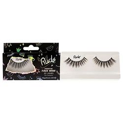 Rude Cosmetics Essential Faux Mink 3D Lashes - Magnificent For Women 1 Pc Pair