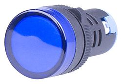 B + S 4617787 AD116 – 22DS, 230 V AC, L 50.41 mm 28.91 x D1 D2 x 19.92 mm, indicatore LED Lamp Bore M22 – blu (confezione da 10)