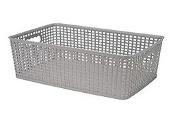 Cosy & Trendy 7132681 - Cesta de almacenaje apilable (12 L, 40 x 26,5 x 12 cm), color gris