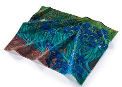Musearta Vincent Van Gogh BT-VG-IS-V424388 Unisex Cotton Beach Towel with Irises Motif 144 x 180 cm