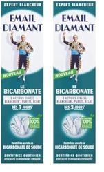 Email Diamant Aérosol Bicarbonate Dentifrice Enrichi en Bicarbonate de Soude Blancheur, Pureté/Éclat dès 3 Jours, 75 ml (Lot de 2)